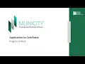 Municity Application to Certificate Program of Work