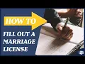 How to Fill Out a Marriage License
