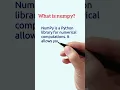 What is numpy