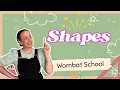 Learn Shapes for Preschool Kindergarten 2D Shapes for Kids Wombat School