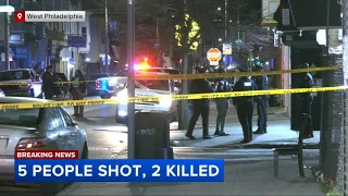 5 people shot 2 killed in West Philadelphia-philly-11pm-CC-vid