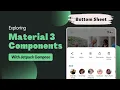 Bottom Sheet Exploring Material Design 3 Components Jetpack Compose Android Kotlin