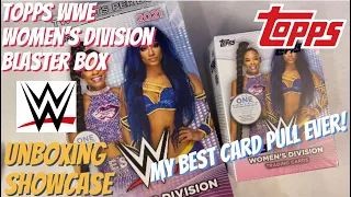 topps wwe womens division blaster box opening my best card pull ever