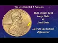 1982 Lincoln Cent Large VS Small Date Easily Tell the Difference
