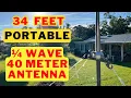 Make a Collapsible Portable ¼ Wave 40 Meter Amateur Radio Vertical Antenna with Components You Own