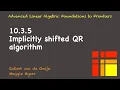 10 3 5 Implicitly shifted QR algorithm