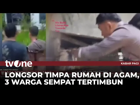 Tiga Warga Tertimbun Longsor di Agam