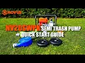NOVUS Gas Powered 2 Semi Trash Water Pump with Hose Kit Quick Start Guide