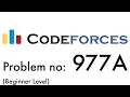 Codeforces 977A Solution - A Wrong Subtraction Problem in C language
