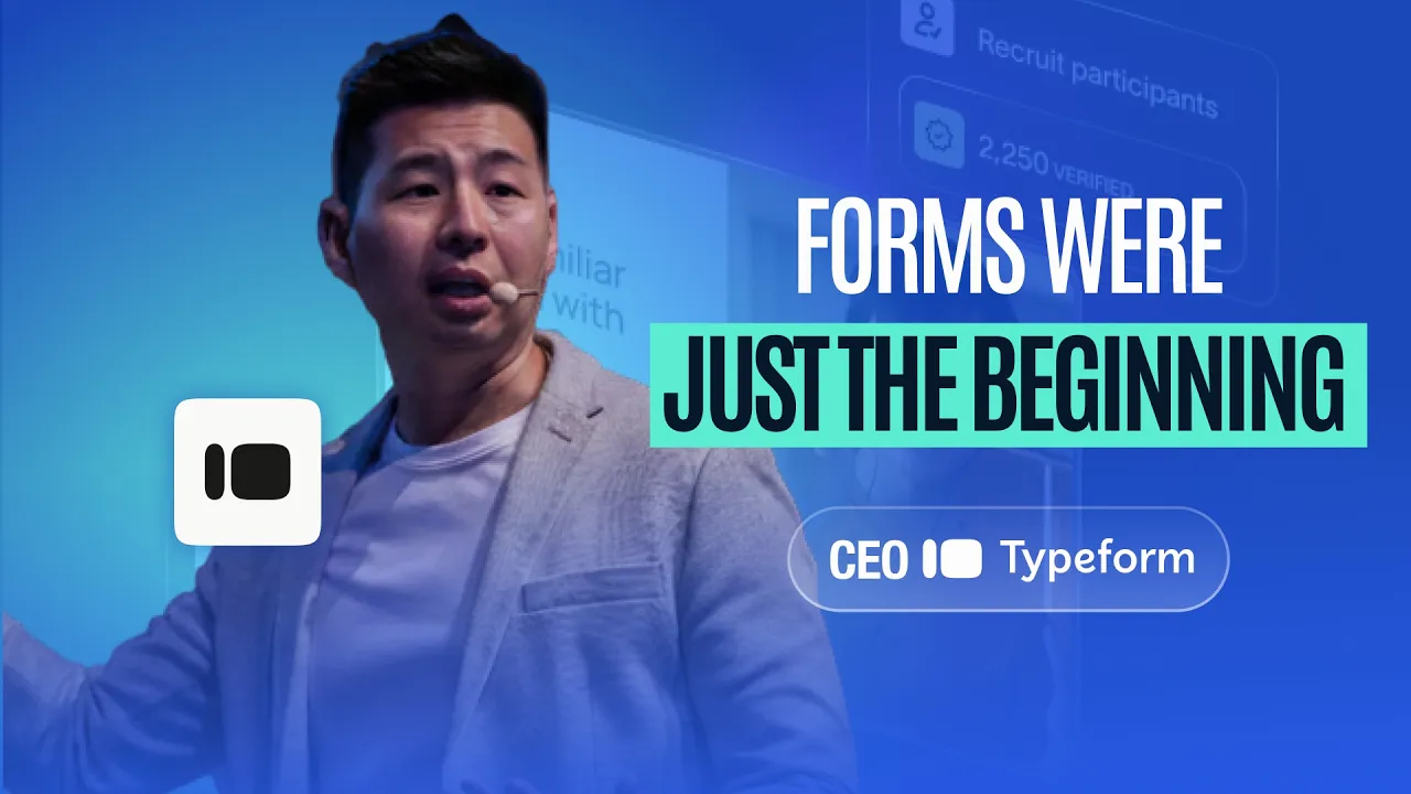 Typeform CEO on Why Going Broad Now Beats Going Deep as an AI Moat | Jay Choi | E301 - YouTube thumbnail