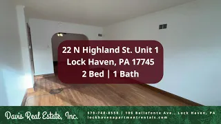 Apartment Tour 22 N Highland St Unit 1 Lock Haven PA