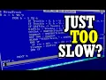 Was QBASIC just too slow to write games