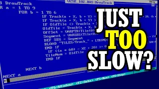 Was QBASIC just too slow to write games