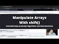 Manipulate Arrays With shift Basic JavaScript freeCodeCamp tutorial