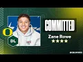 WATCH 4-star DL Zane Rowe Commits to Oregon Live Commitment