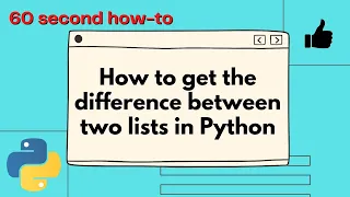 How to get the difference between two lists in Python