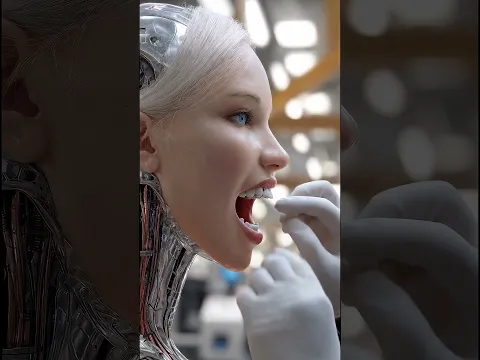 Female AI Robot Come to Life in the Lab! #robot #humanoid #cyborg