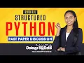 Python Past Papers Structured 2019 AL ICT