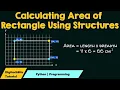How to write Code to find Area of Rectangle in python - Python Programming Tutorial