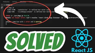Module not found Error Can t resolve SOLVED in React JS