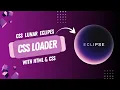 CSS Eclipse Loader Animation Creative Eclipse Text Loading Effect