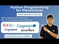 Python Crash Course for Placements Join latest batch by Edyst