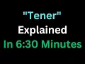 Spanish - The Verb Tener Explained In 6 And A Half Minutes