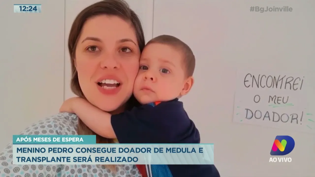 Após meses de espera menino Pedro consegue doador de medula e transplante será realizado