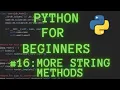 Python Programming for Beginners Tutorial 16 More String Methods count and find