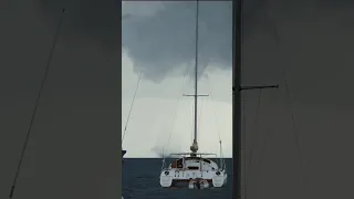Waterspout Forms off Trinidad Coast  🇹🇹 #trinidad #extremeweather #sailing