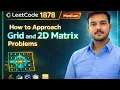 LeetCode 1878 Biggest Three Rhombus Sums in a Grid 2D Matrix DSA Explained
