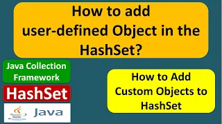 How to add user-defined Object in the HashSet Java Collection Framework