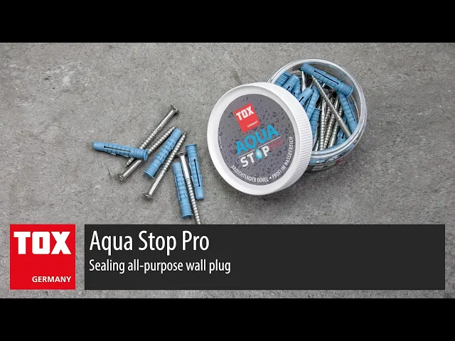 Universalus sandarinimo kaištis TOX Aqua Stop Pro, 6/38 + nerūd. plieno varžtai, 4 vnt.