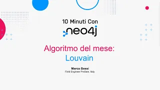 Thumbnail for Algoritmo del mese – Louvain (10 Min) video