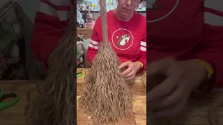 Witch Broom using Dollar Tree Plunger Jute Rope