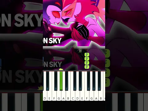 Helluva Boss - Crimson Sky (EASY Piano Tutorial)