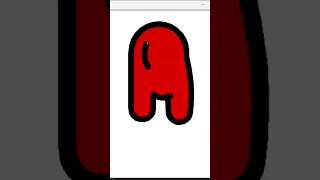 Among-us character program in python turtle graphics