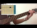How to play “D-7” Wipers / Nirvana cover. Tabs. Acoustic guitar lesson. Kurt Cobain. Reading 1992
