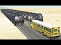 AUTOMOBILE STUCK IN Hydraulic Bollards BeamNG Drive