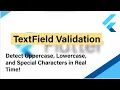 Flutter TextField Validation Live Password Strength Checker