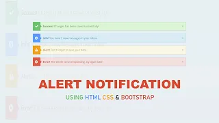 Custom Warning Alert Notification using HTML CSS Bootstrap