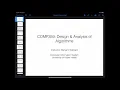 COMP359 - Design and Analysis of Algorithms
