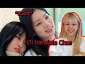 Dahyun translates for Chaeyoung's speech