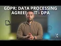 GDPR Data Processing Agreement DPA Safeguarding Privacy in a Digital World