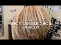 Lagu Short Angled Bob Haircut