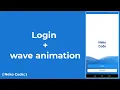 Login wave animation Java