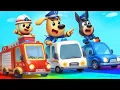 Lagu Pusat Mengemudi Anak-anak  | Animasi Lucu | Bermain Mobil🚗 | Kartun Anak | Kepala Polisi Labrador
