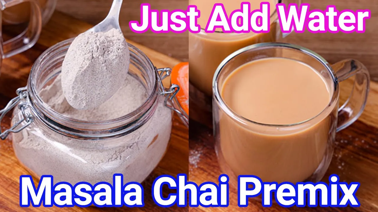 Chai Tea Premix Powder Recipe - Just Add Hot Water   Quick Travel Tea Powder Mix - Chai in 1 Min