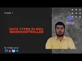 E7 DATA TYPES IN 8051 MICROCONTROLLER 8051 ELECTRONICS AND COMMUNICATION PIYUSH BAJAJ