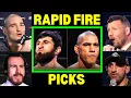 Download Lagu UFC Fighters 'Predict' Alex Pereira vs Magomed Ankalaev 2 | UFC 320